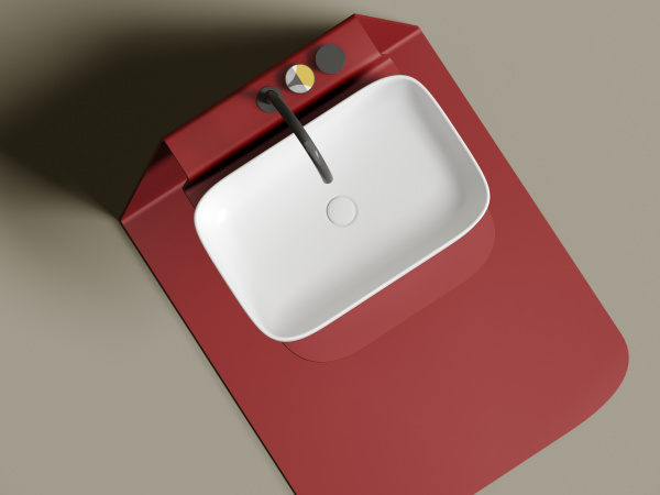 Раковина накладная прямоугольная Ceramica Nova Element CN6053MW фарфор цвет белый матовый