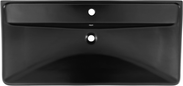 Раковина мебельная прямоугольная Aquanet Ирис 00329251 керамика цвет черный матовый