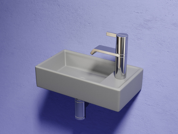 Раковина подвесная прямоугольная Ceramica Nova Element CN6051LMH фарфор цвет серый матовый