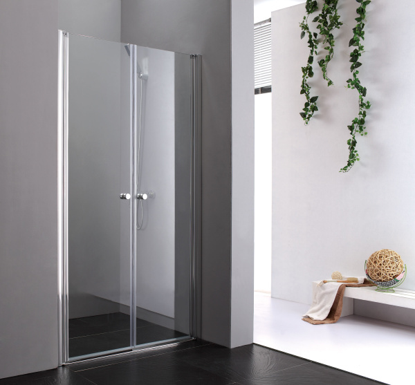 Душевая дверь Cezares Elena ELENA-B-2-160-P-Cr 80 см стекла прозрачные, профиль хром