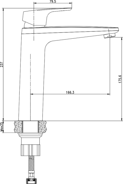 Смеситель для раковины Aquanet Magic AF410-11C хром