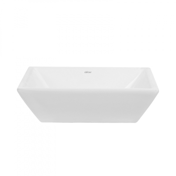 Раковина накладная квадратная  Abber Rechteck AC2214 фаянс цвет белый