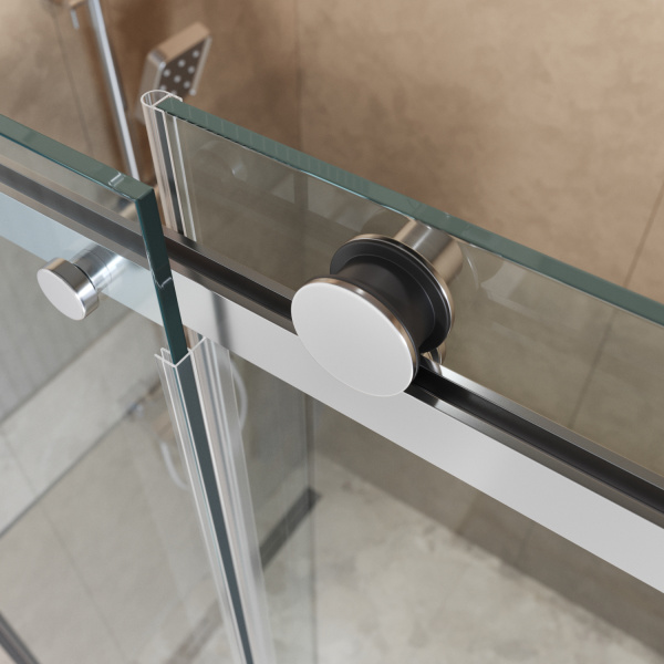 Душевая дверь BelBagno Soft Close-2 SOFT_CLOSE-2-BF-1-120-C-Cr 120 см стекла прозрачные, профиль хром