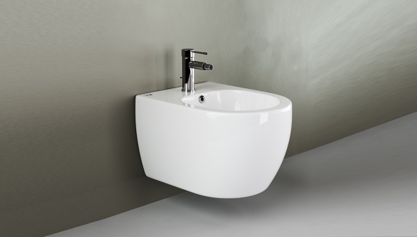 Биде подвесное Ceramica Nova Play CN3002 фарфор, цвет белый