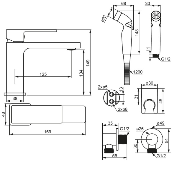 Смеситель для раковины Damixa Gala 530300000 хром
