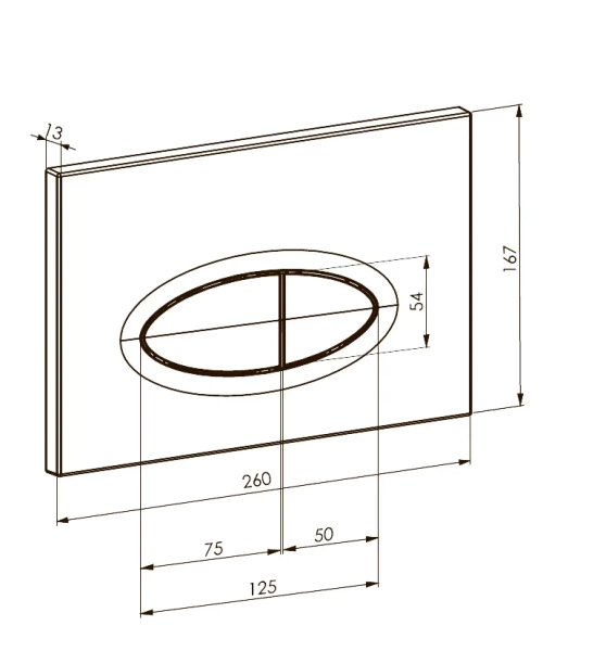 Кнопка смыва Boheme Boheme 665-CR хром пластик
