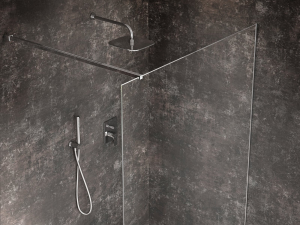 Душевая система со смесителем Ravak Flat X07S070 монтаж встраиваемая в стену без термостата хром