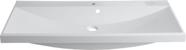 Раковина мебельная прямоугольная Aquanet Нота 00284116 литьевой мрамор цвет белый