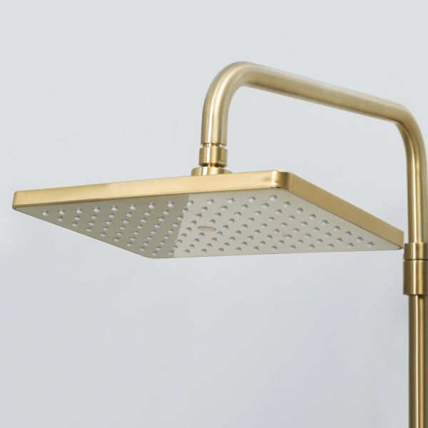 Душевая система со смесителем Wasserkraft Aisch A15501 монтаж настенная без термостата золото