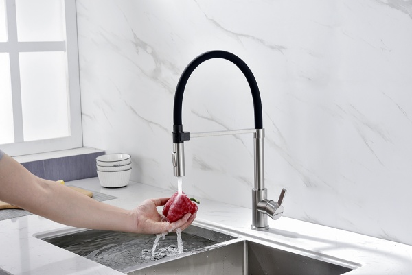 Смеситель для кухни Paulmark Halt Ha214021-Ni без подключения к фильтру никель