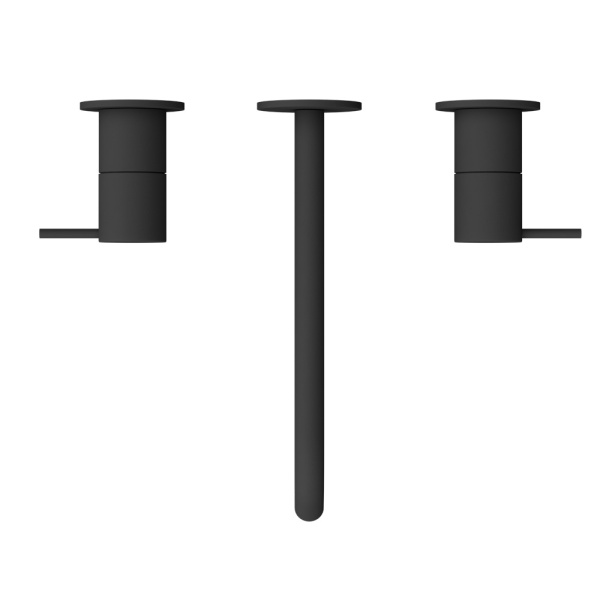 Смеситель для раковины Cezares Leaf LEAF-BLI3L-20-L-NOP черный матовый