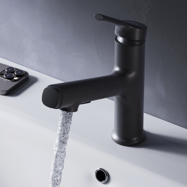 Смеситель для раковины Am.Pm X-Joy F85B02922 черный матовый