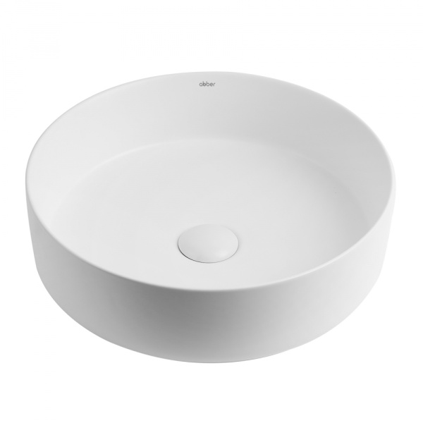 Раковина  круглая Abber Bequem AC2109MW фаянс цвет белый матовый
