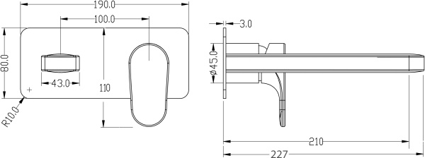 Смеситель для раковины Boheme Spectre 455-G Gold