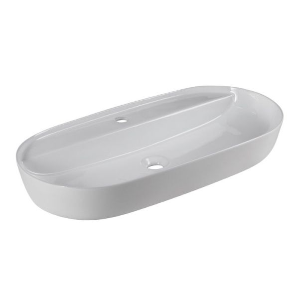 Раковина накладная овальная BelBagno  BB1347 фаянс цвет белый