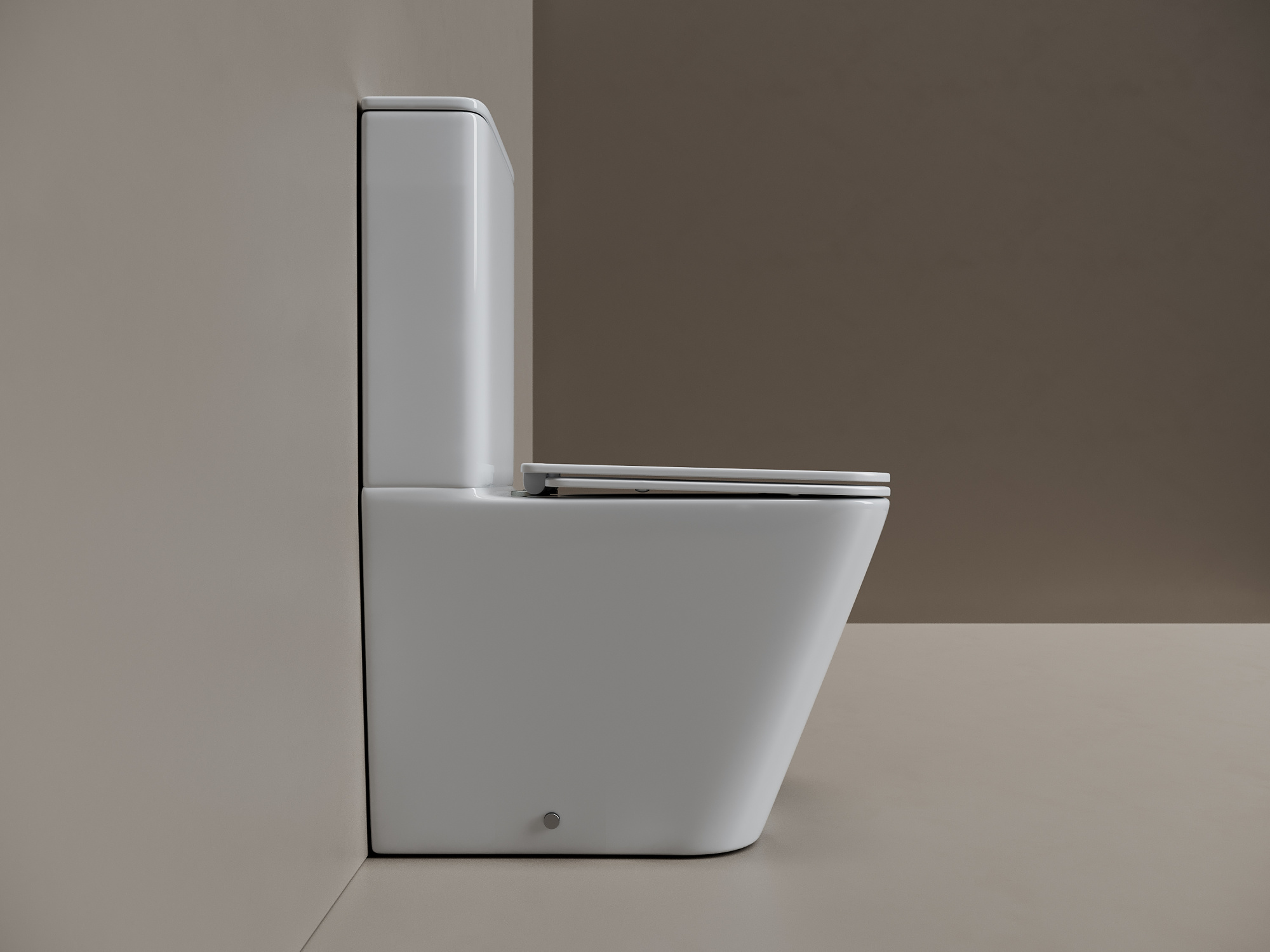 Унитаз напольный Ceramica Nova Cubic CN1803T Tornado фарфор белый