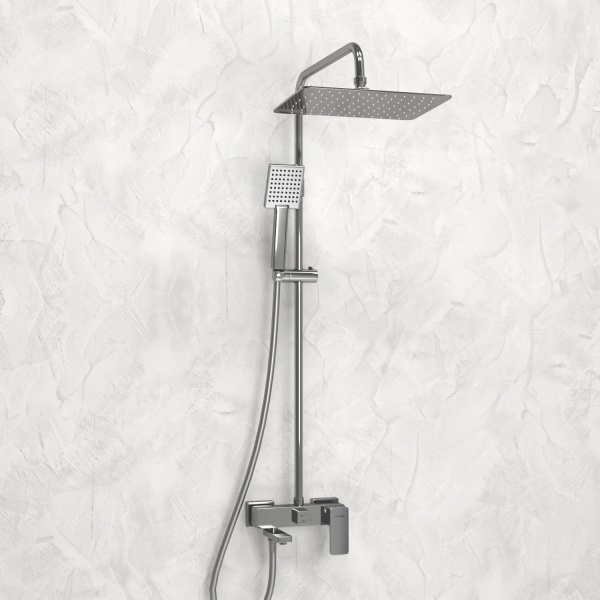 Душевая система со смесителем Wasserkraft  A177.069.141.087.CH монтаж настенная без термостата хром