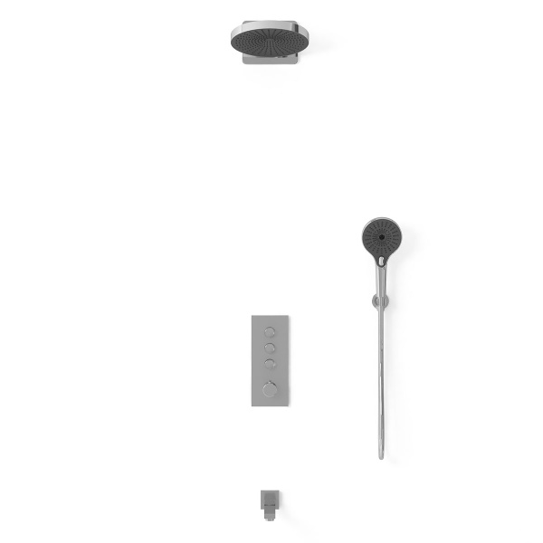 Душевая система со смесителем Vincea Inspire VSFW-433TI1CH монтаж встраиваемая в стену с термостатом хром