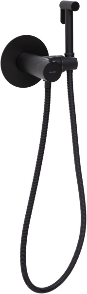 Гигиенический душ Allen Brau Thermo Rund 5.60001-31 встраиваемый в стену черный матовый