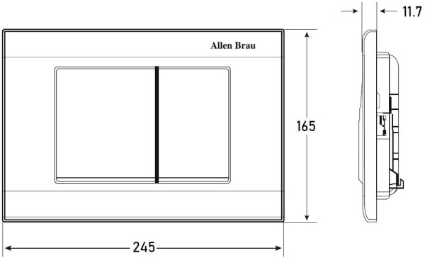 Кнопка смыва пневматическая Allen Brau Liberty 9.20002.20 цвет белый
