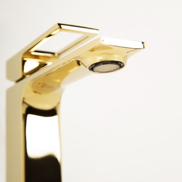 Смеситель для раковины BelBagno Luce LUC-LVM-ORO золото