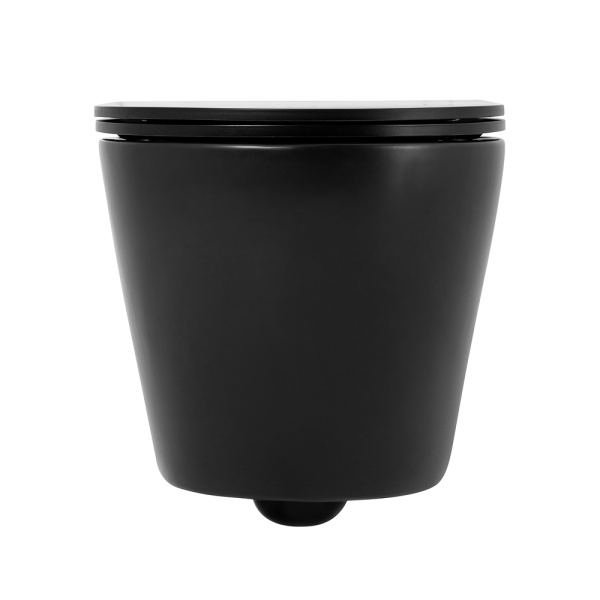 Унитаз подвесной BelBagno Colorato BB062CHR-MB Rimless фаянс черный матовый