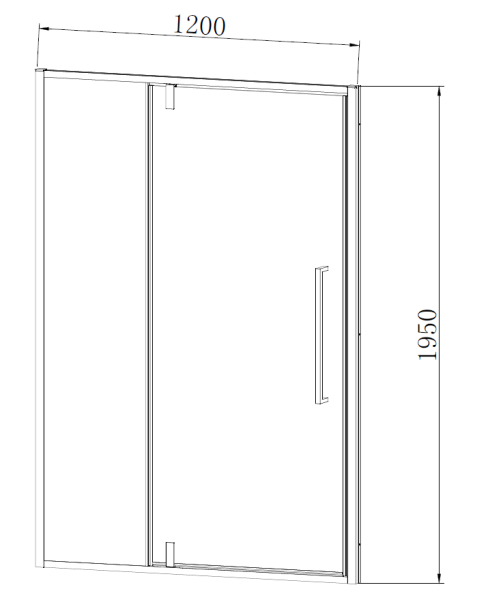 Душевая дверь Vincea Slim-N VDP-4SN120CLGM 120 см стекла прозрачные, профиль вороненая сталь