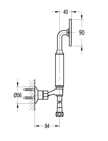 Лейка для душа Cezares Eco ECO-KD-NOP черный матовый 
