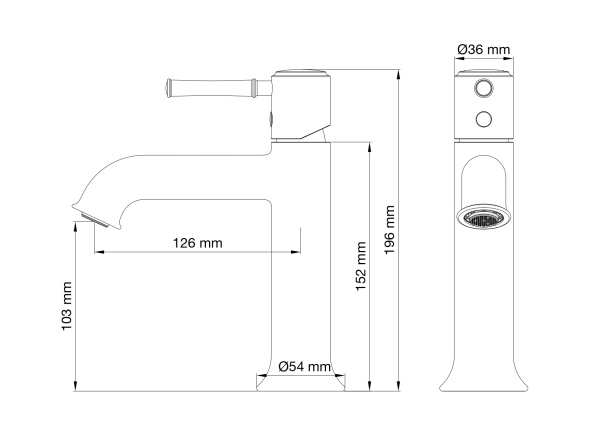 Смеситель для раковины Wonzon&amp;Woghand Tor WW-88018073-CR хром