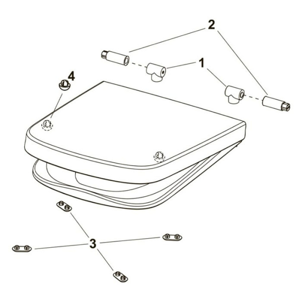 Крышка-сиденье TECE One 9700600 цвет белый