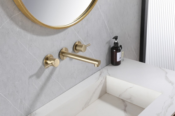 Смеситель для раковины Abber Emotion AF88121G матовое золото