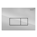 Кнопка смыва механическая D&amp;K Rhein DB1499001 цвет хром