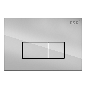 Кнопка смыва механическая D&amp;K Rhein DB1499001 цвет хром