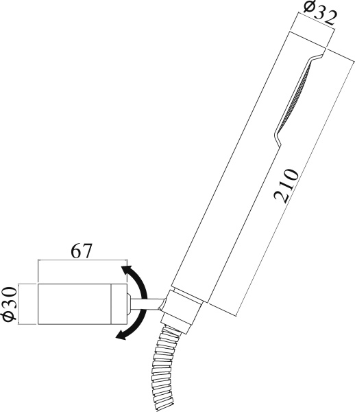 Душевой гарнитур Paffoni Birillo ZDUP036ST  