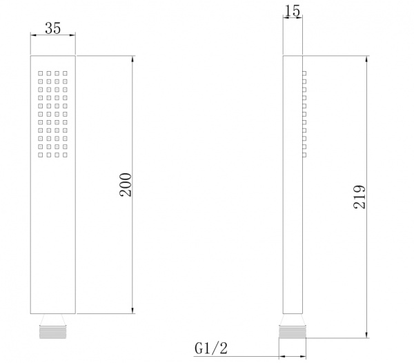 Лейка для душа Abber  AF0050G золото матовое 
