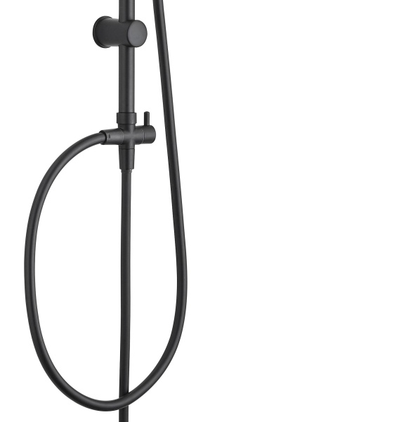 Душевая система без смесителя Aquanet Passion AF300-70-RC-B монтаж настенная без термостата черный