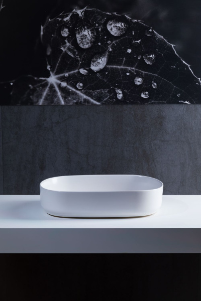 Раковина накладная овальная Allen Brau Fantasy 4.11022.21 керамика цвет белый матовый