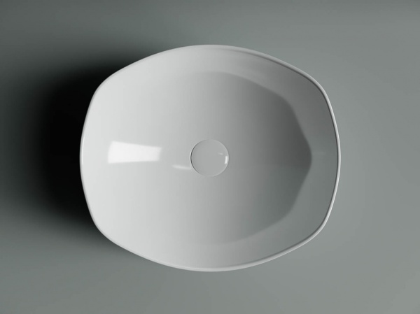 Раковина накладная овальная Ceramica Nova Element CN5017 фарфор цвет белый