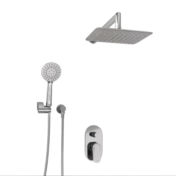 Душевая система со смесителем Wasserkraft  A14031 монтаж встраиваемая в стену без термостата хром