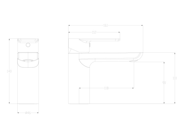 Смеситель для раковины Wonzon &amp; Woghand Line WW-A40732-MW белый матовый