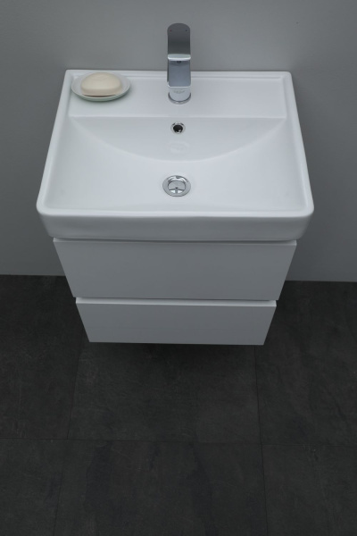 Раковина мебельная квадратная  Aquanet Ирис 00301802 керамика цвет белый