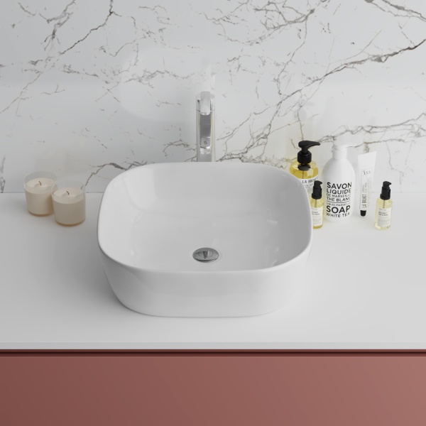 Раковина  квадратная  Grossman Style GR-3019 фаянс цвет белый