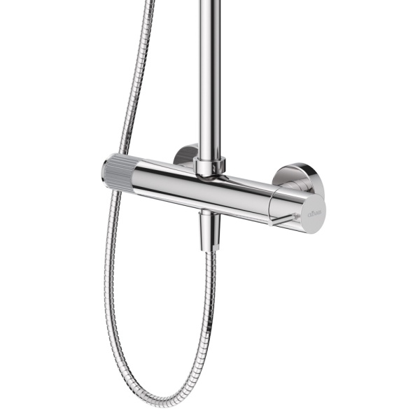 Душевая система со смесителем Cezares Leaf LEAF-CDA-30-L-01 монтаж настенная без термостата хром