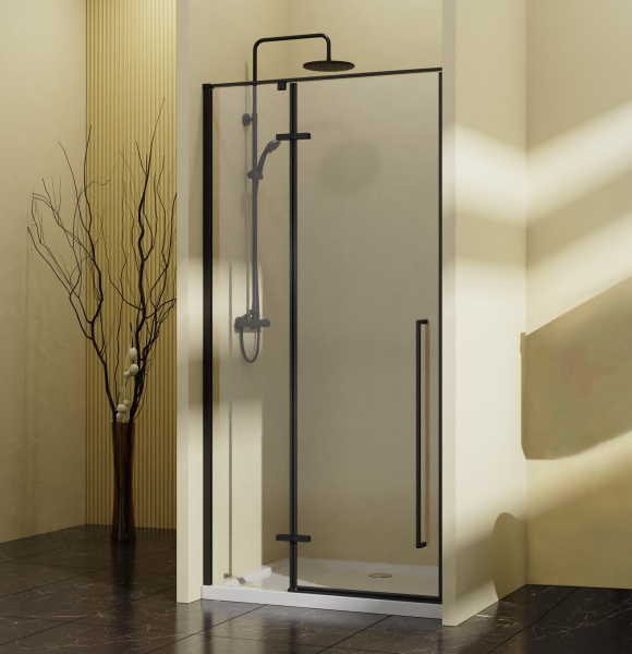 Душевая дверь Vincea Slim-N VDPH-5SN900CLB 90 см стекла прозрачные, профиль черный