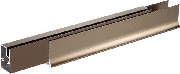 Шторка для ванны Vegas Glass EV EV 76 05 10 R 75 см, стекла матовые, профиль бронза