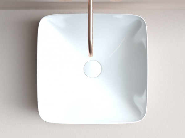 Раковина накладная квадратная  Ceramica Nova Form CN2002 фарфор цвет белый