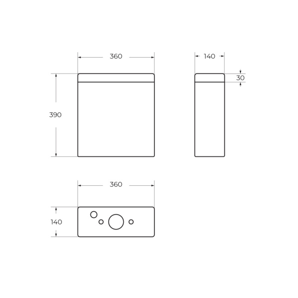 Бачок напольного унитаза BelBagno Luce BB2197T цвет белый