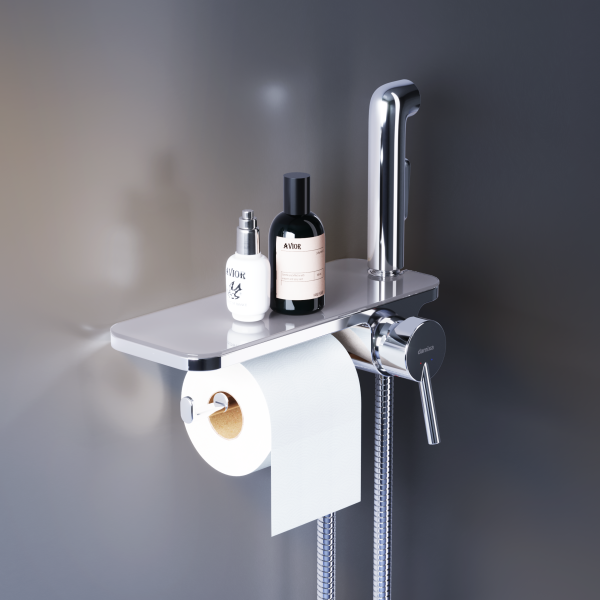 Гигиенический душ Damixa Jupiter 773500001 встраиваемый в стену хром