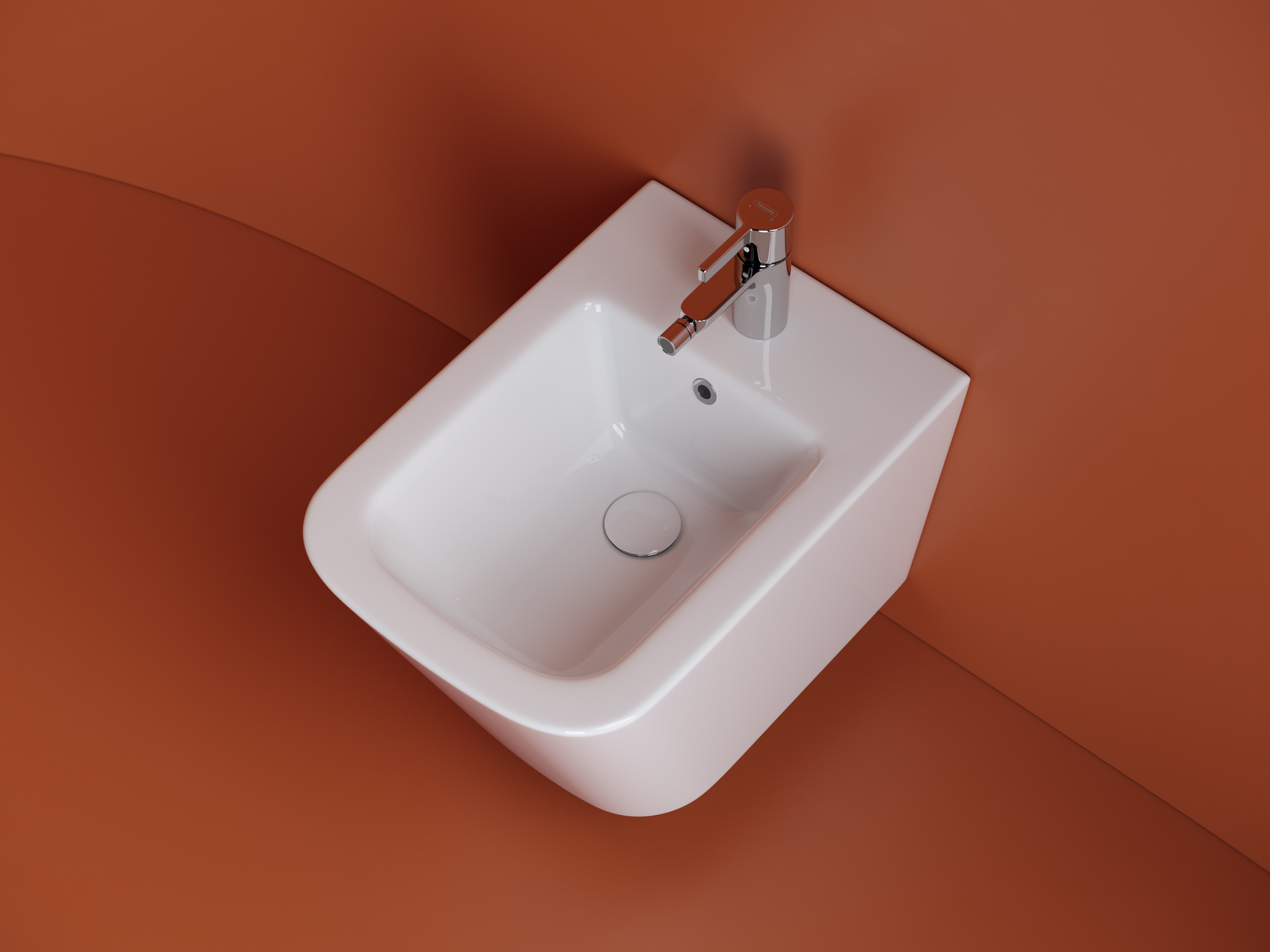 Биде подвесное Ceramica Nova Union CN4010 фарфор, цвет белый