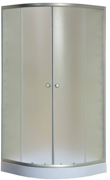 Душевой угол Niagara Eco NG-007-14 90x90 стекла матовые, профиль хром